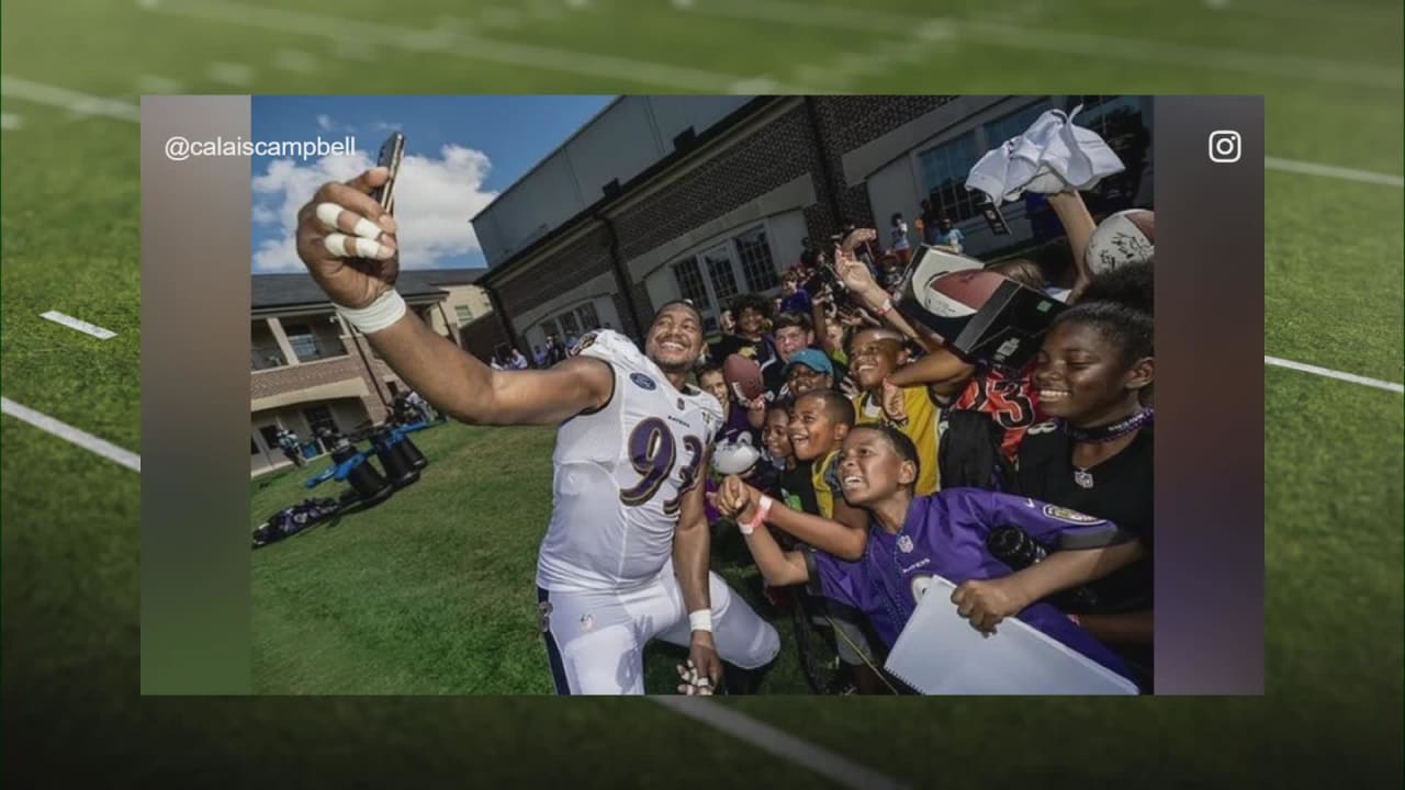 Ravens' Calais Campbell arrived in Baltimore thinking of the Titans. Can he  help beat them? 