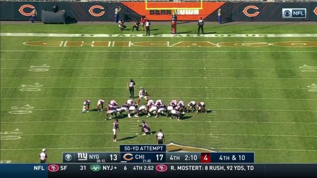 Bears' late takeaway sets up Cairo Santos' game-winning field goal