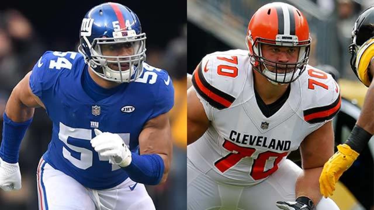 AP source: Cleveland Browns trading G Kevin Zeitler to NY Giants for DE  Olivier Vernon