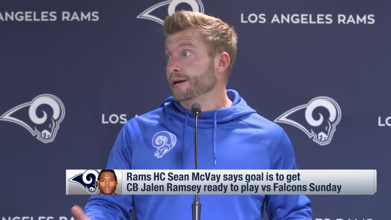 Sean McVay Discusses Jalen Ramsey's Chances Of Playing On Sunday