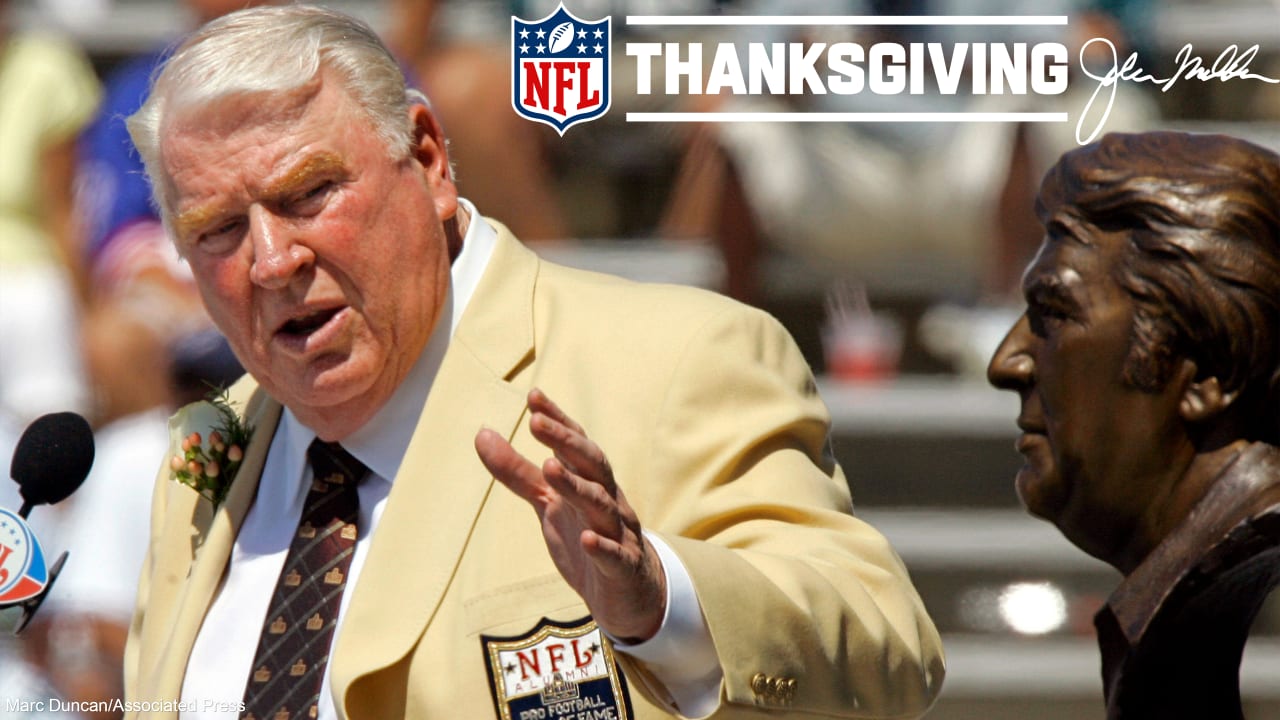 NFL honors John Madden with Thanksgiving Day commemoration