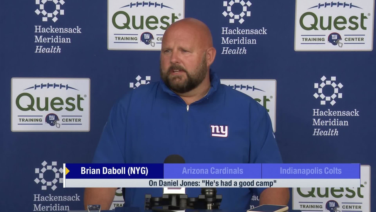 New York Giants head coach Brian Daboll on quarterback Daniel Jones ...