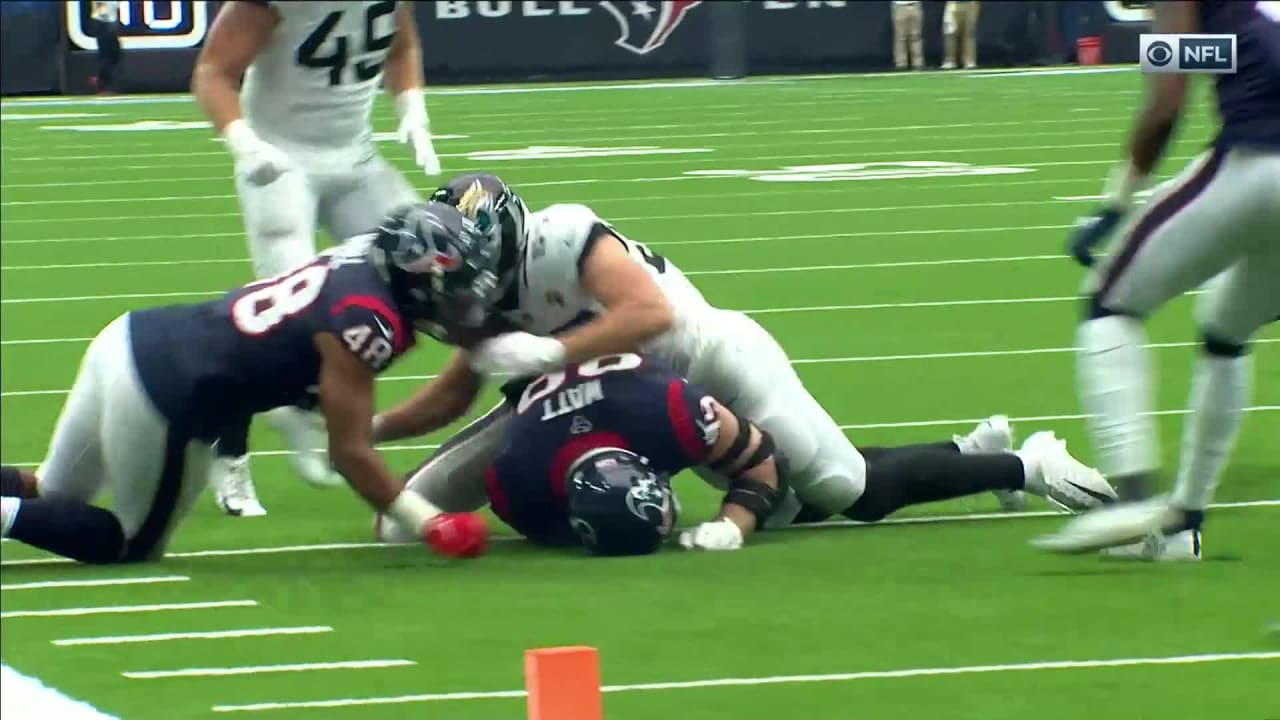 Houston Texans Texans sniff out Jacksonville Jaguars' trickery to force