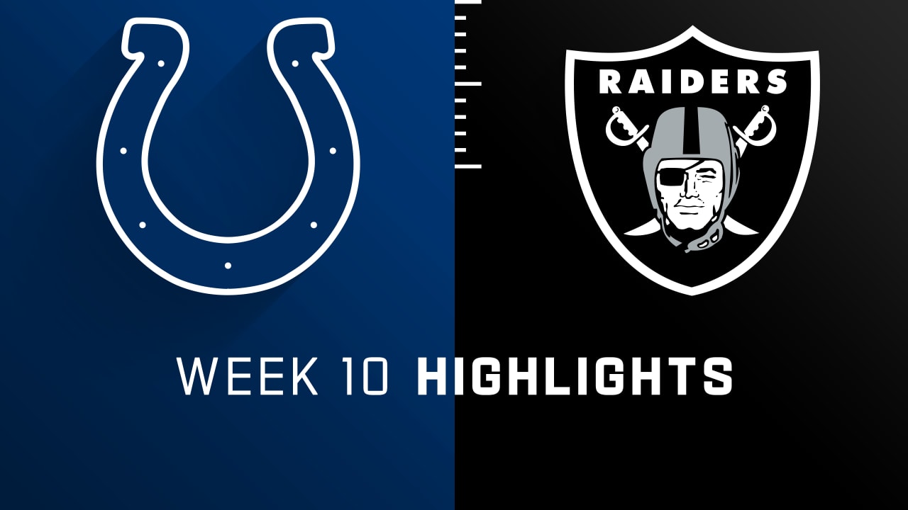 Raiders vs. Colts - Week 10