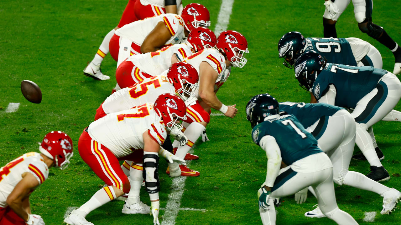 Chiefs’ offensive linemen ‘handled business’ against Eagles’ vaunted defensive front after week of doubts