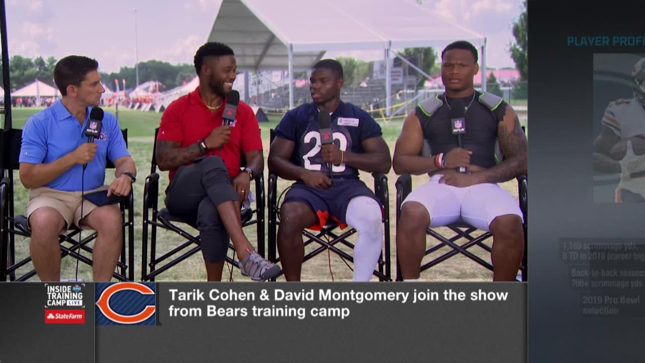 David Montgomery arrives at Bears game in a Tarik Cohen t-shirt – NBC  Sports Chicago