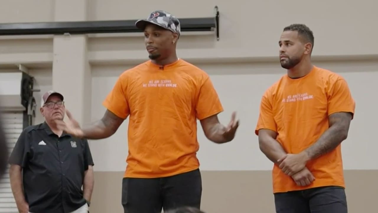 Texans surprise Uvalde High School football team with new uniforms