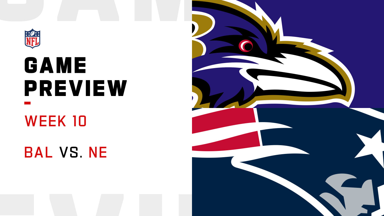 Baltimore Ravens open as favorites over New England Patriots in Week 10  game 