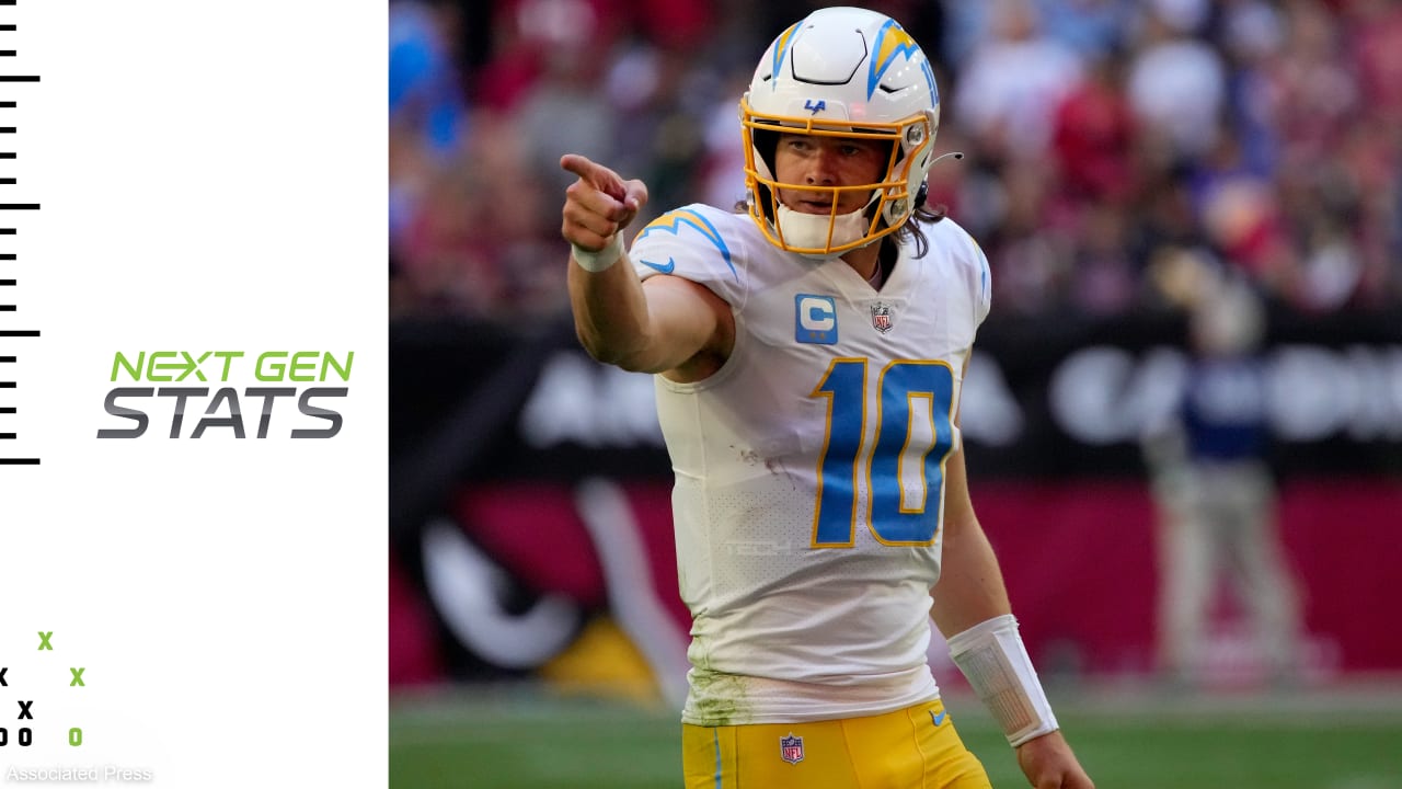 Next Gen Stats Chargers quarterback Justin Herbert's 3 most improbable