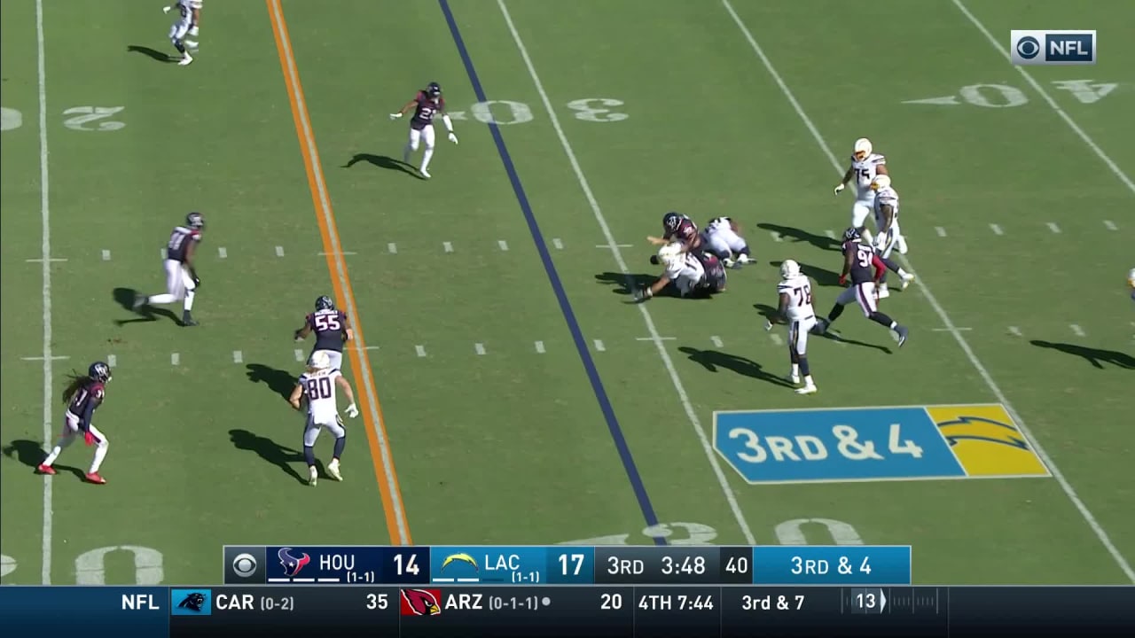 Texans recover fumble after Mercilus knocks ball loose from Rivers