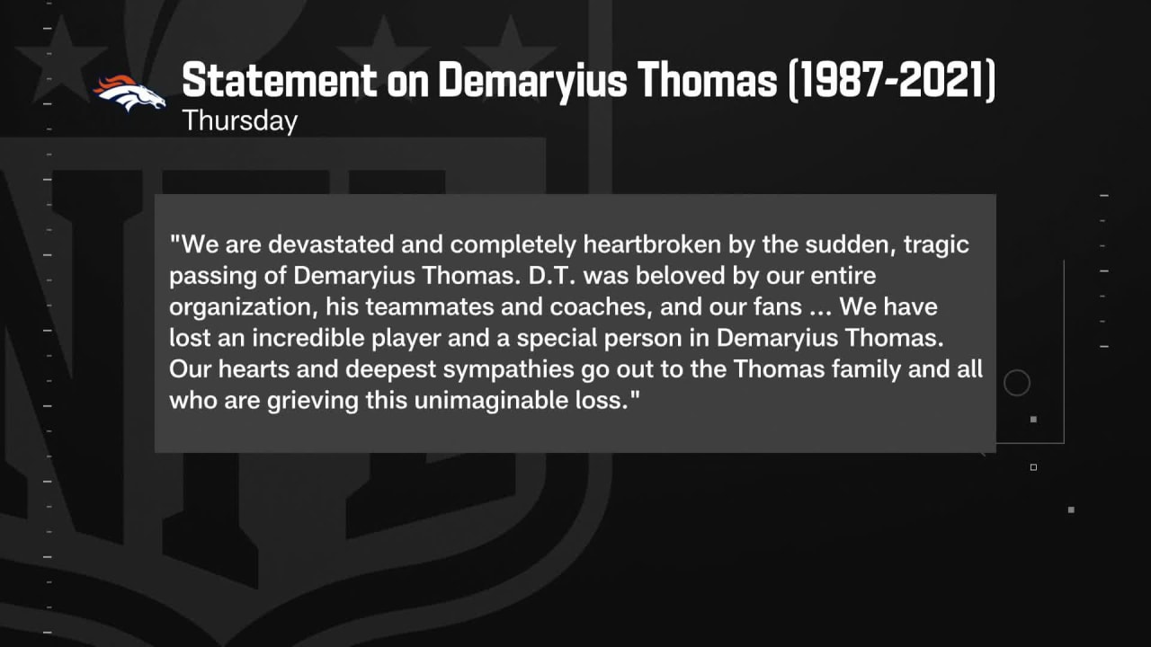 Former Broncos Star Demaryius Thomas Dies Suddenly, Aged 33