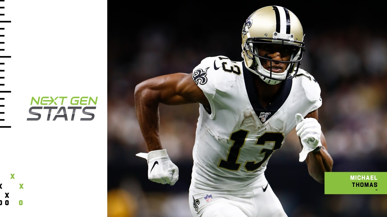 Next Gen Stats: New Orleans Saints wide receiver Michael Thomas'  record-breaking 2019 season