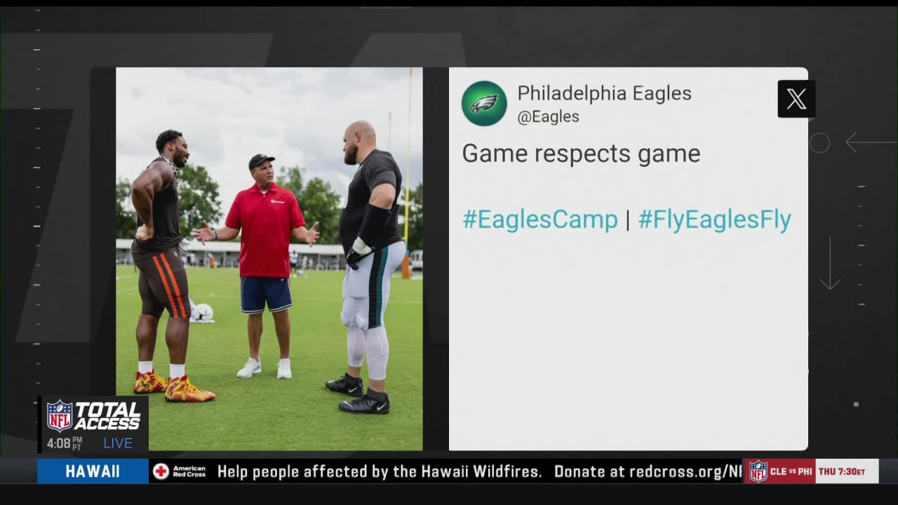 Philadelphia Eagles vs. Cleveland Browns Joint Practice LIVE +