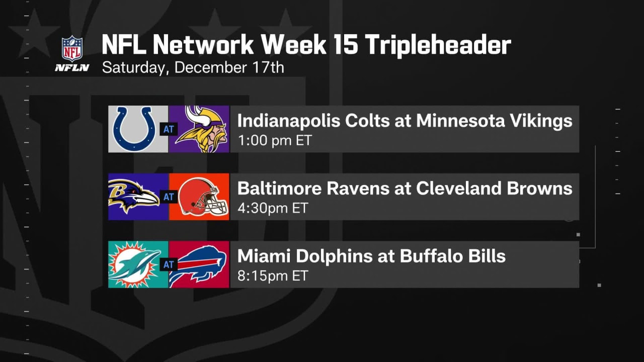 Browns' Week 15 game vs. Ravens scheduled for Saturday, Dec. 17