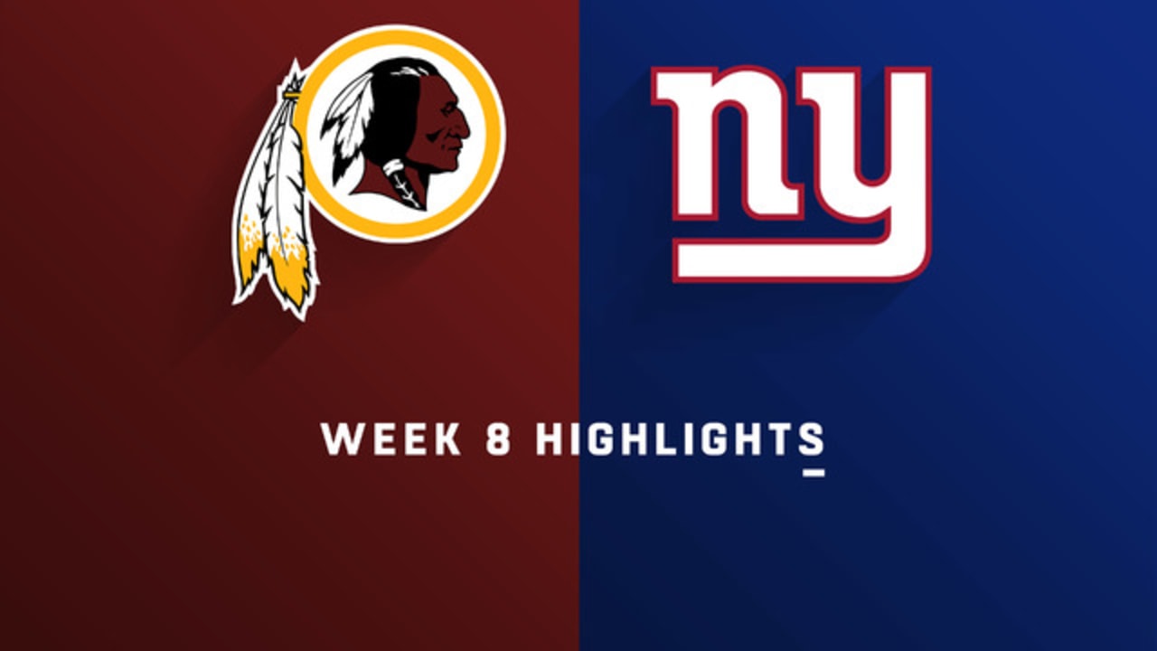 Redskins vs. Giants highlights