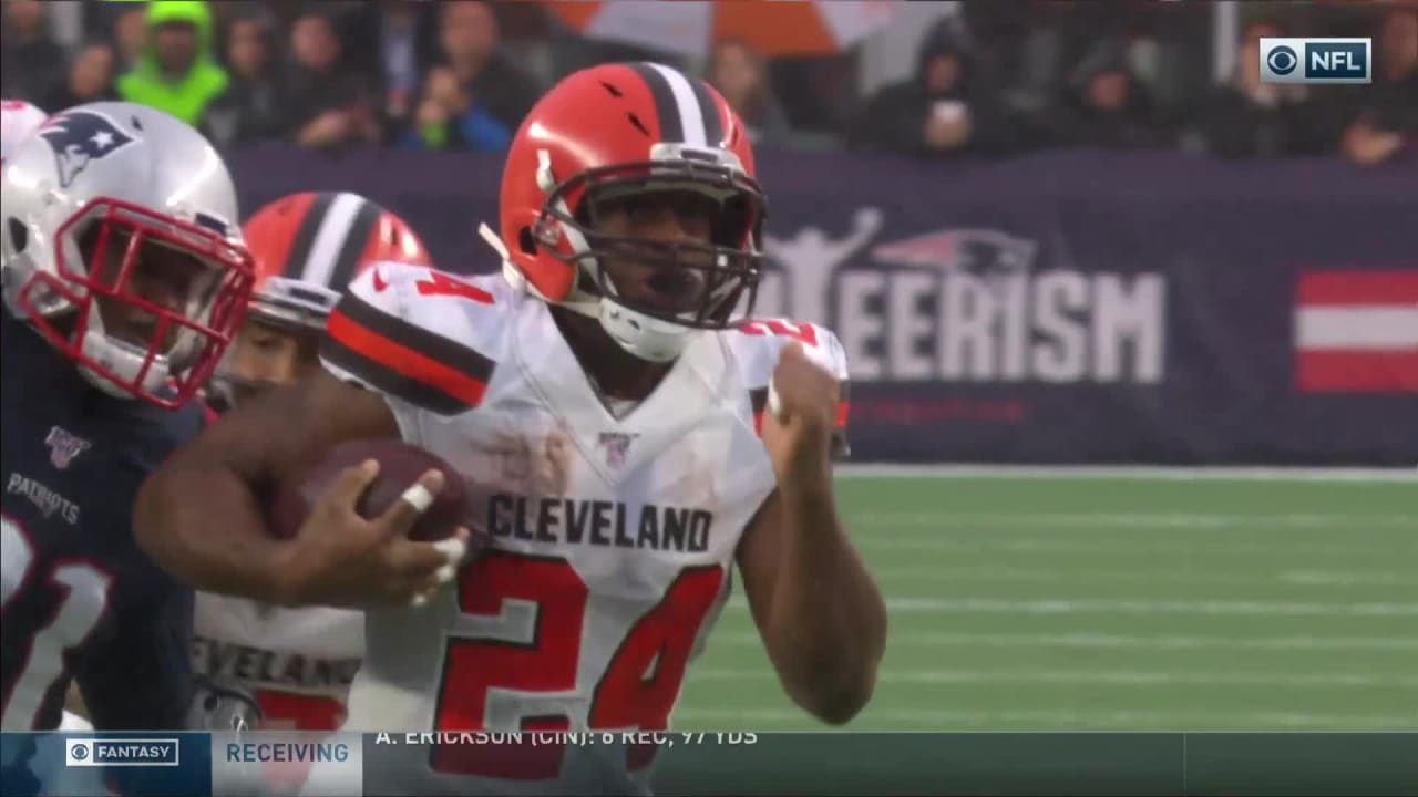 Can't-Miss Play: Pats turn Nick Chubb's epic run into critical red-zone  turnover
