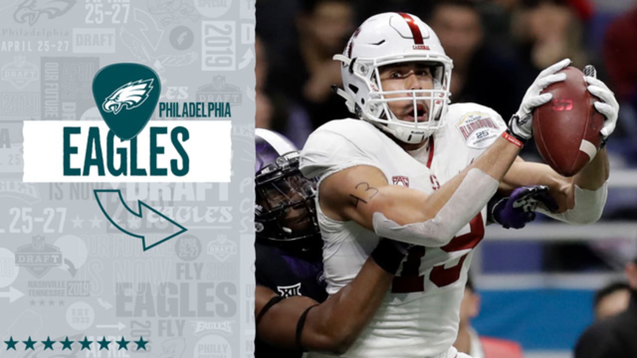 Philadelphia Eagles pick Stanford WR JJ Arcega-Whiteside at No. 57