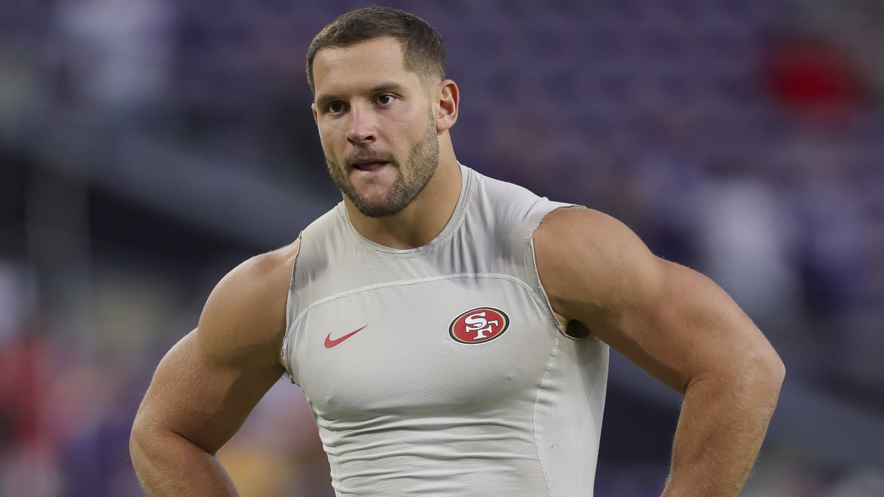 Niners DE Nick Bosa admits holdout has held him back 'a little bit' in 2023  season