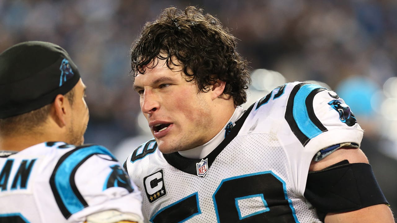 Carolina Panthers' Luke Kuechly #59 walks off the field against the Denver  Broncos during the NFL Super Bowl 50 football game Sunday, Feb. 7, 2016, in  Santa Clara, Calif. (AP Photo/Gregory Payan