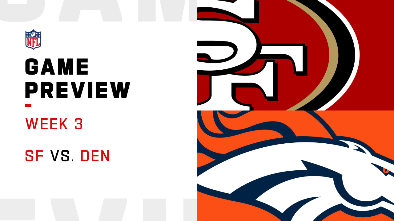 49ers vs Broncos Fantasy Football Worksheet, Week 3