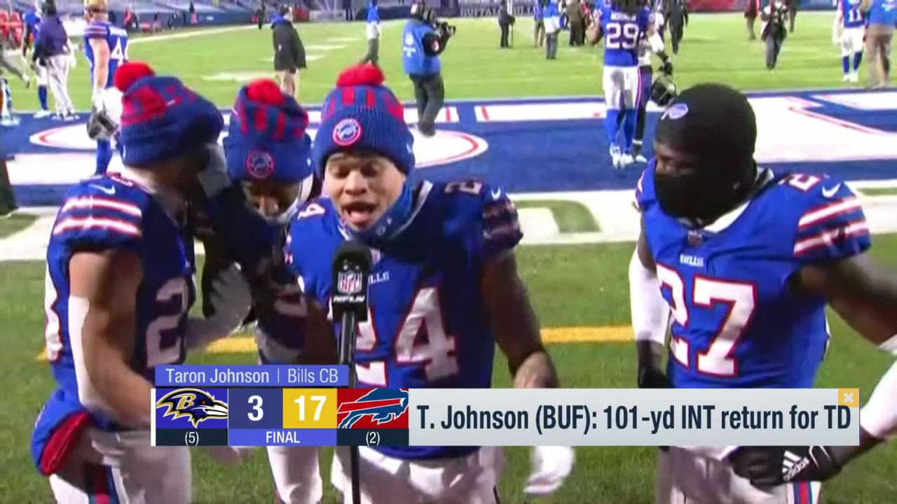 NFL playoffs: Taron Johnson pick-6 Buffalo Bills beat Baltimore Ravens