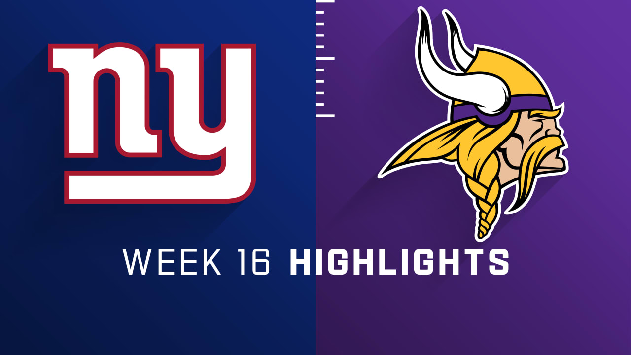 New York Giants vs. Minnesota Vikings highlights Week 16