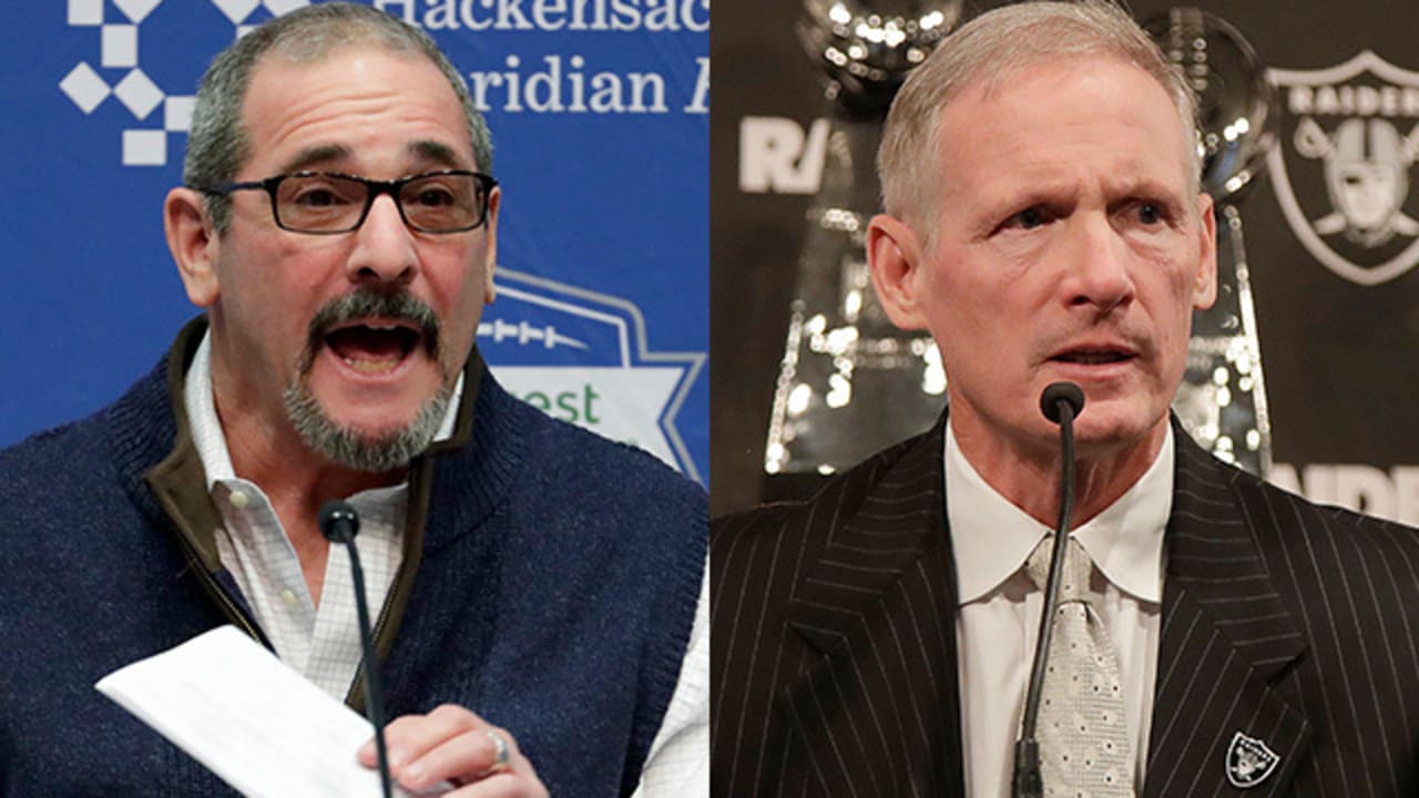 New York Giants GM Dave Gettleman vs. Oakland Raiders GM Mike Mayock ...