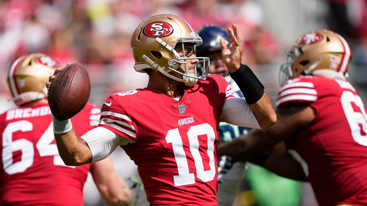 San Francisco 49ers quarterbacks Jimmy Garoppolo, Trey Lance discuss