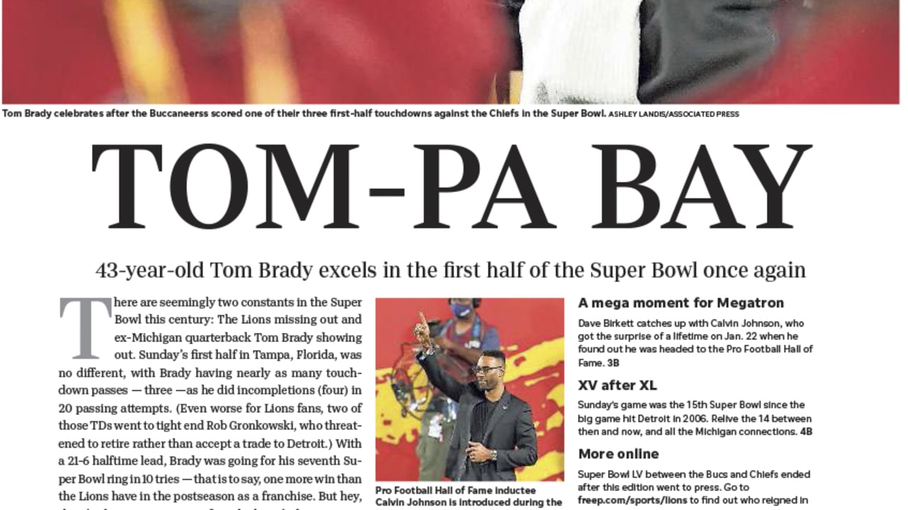 Super Bowl 55 Newspaper Headlines