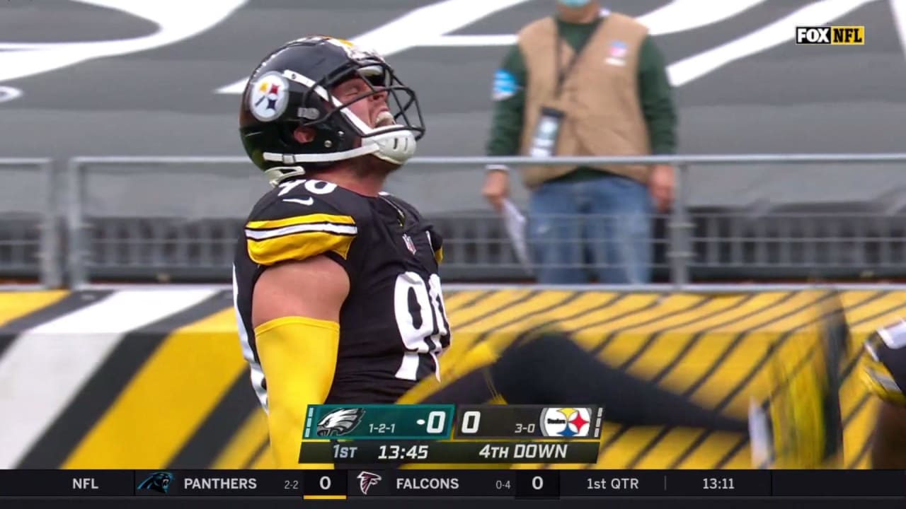 Pittsburgh Steelers linebacker T.J. Watt tracks down 