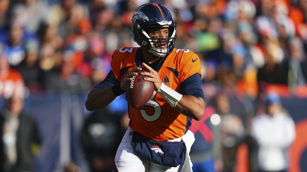 Denver Broncos quarterback Russell Wilson's 30-yard pass to wide