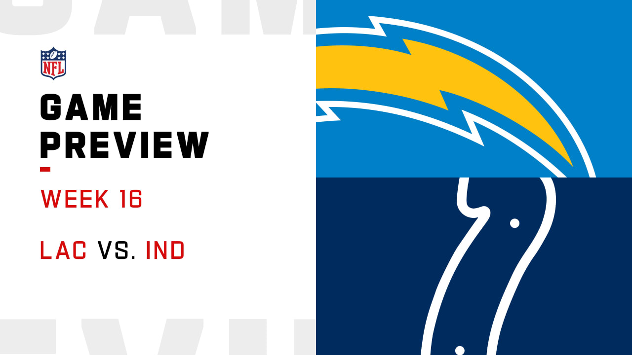 Monday Night Football: Chargers at Colts (7:15 CT) Lineups