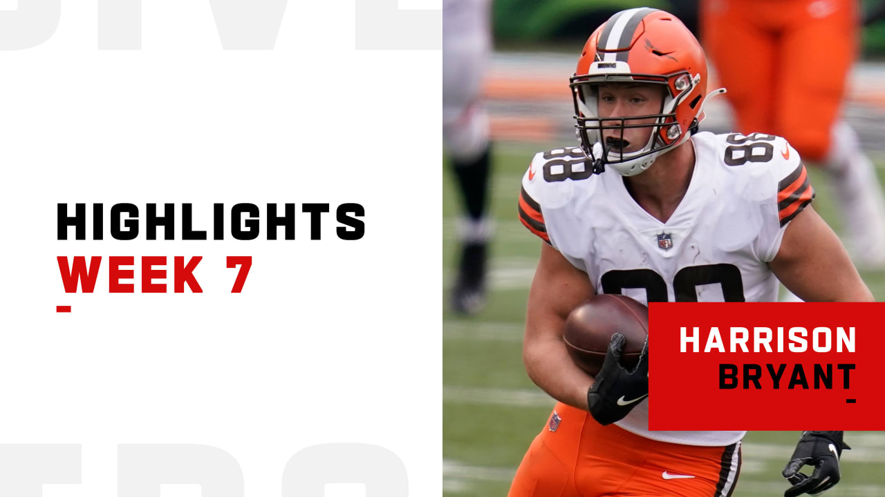 What do Cleveland Browns do about tight end Harrison Bryant?