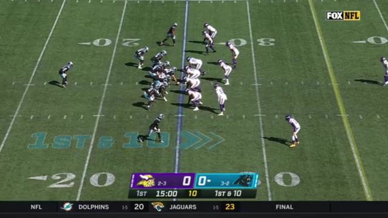 Minnesota Vikings cornerback Bashaud Breeland's first INT as a Viking