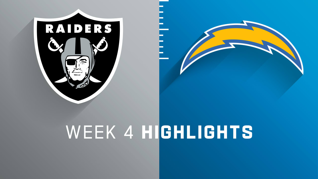 Las Vegas Raiders vs. Los Angeles Chargers highlights Week 4