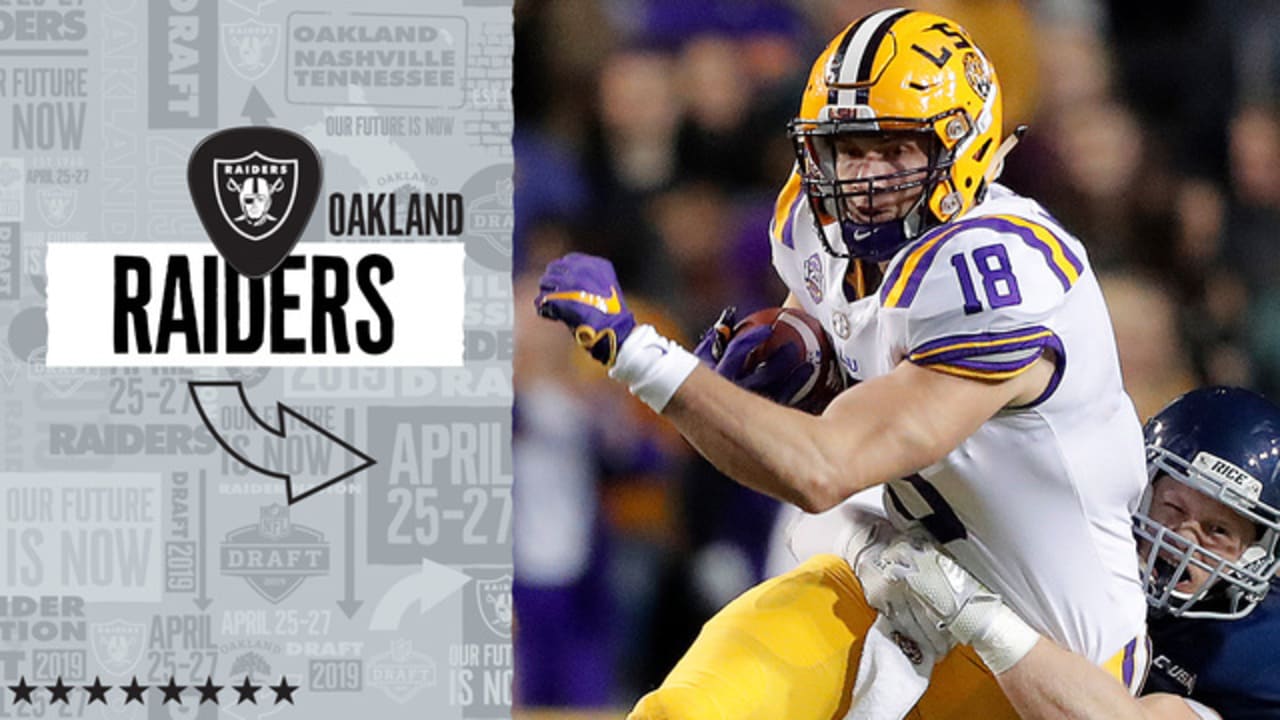 Raiders select tight end Foster Moreau with the No. 137 overall pick of the  2019 NFL Draft