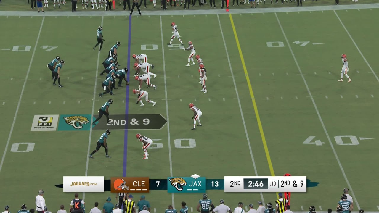 Cleveland Browns defensive end Isaac Rochell drops Jacksonville Jaguars ...