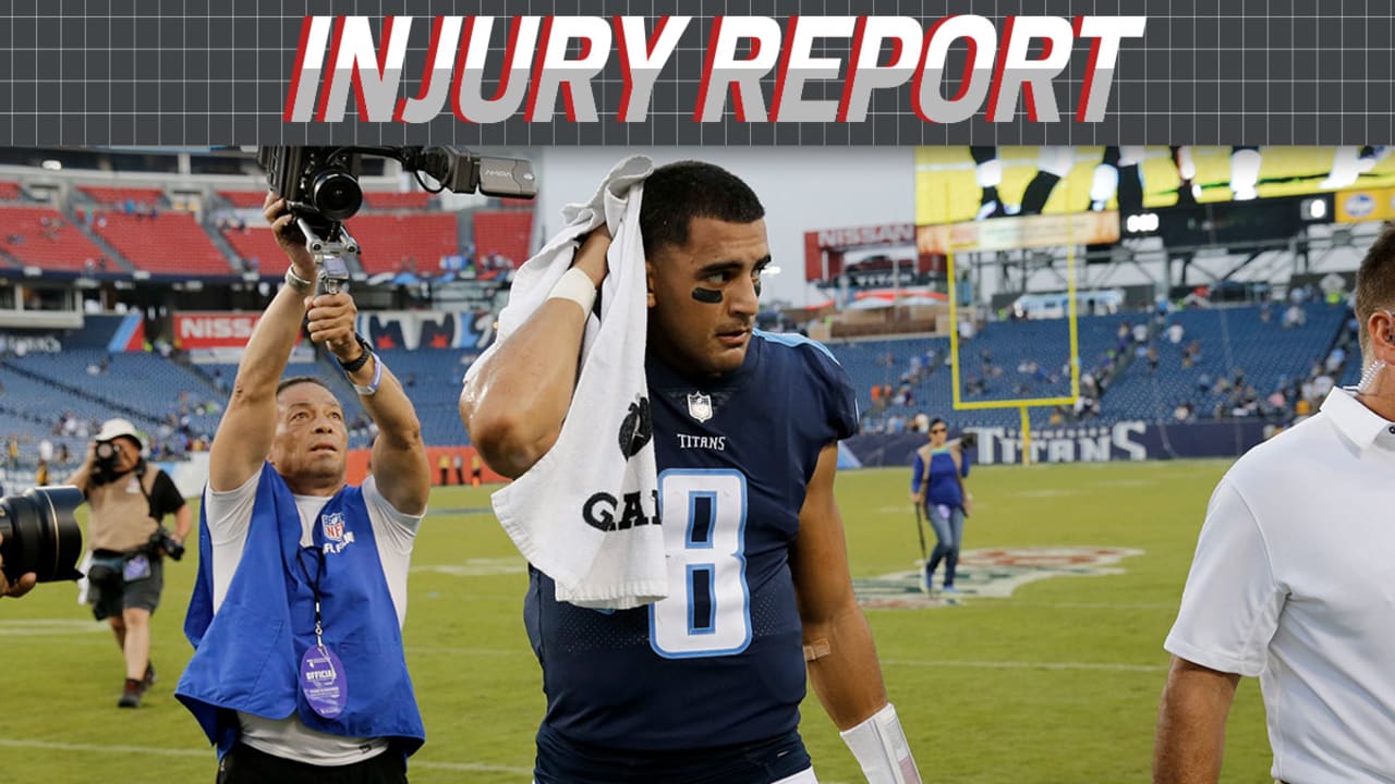 Titans QB Marcus Mariota game-time decision vs. Dolphins, Sports