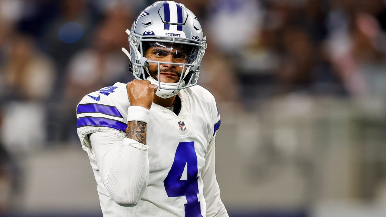 Philadelphia Eagles 21-41 Dallas Cowboys: Dak Prescott stars with three  touchdowns in first home game since injury, NFL News