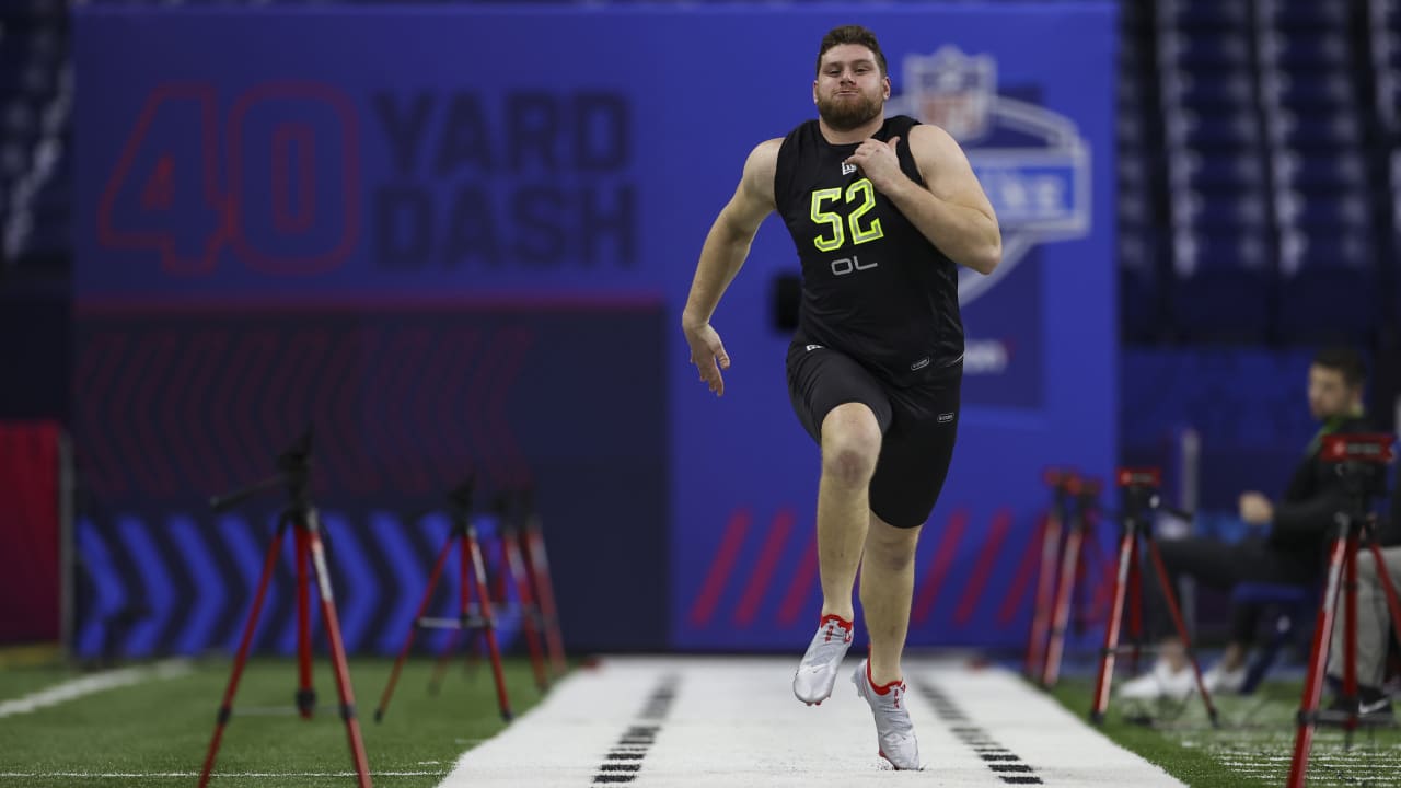 Offensive lineman Zach Tom runs official 4.94-second 40-yard dash at 2022  combine