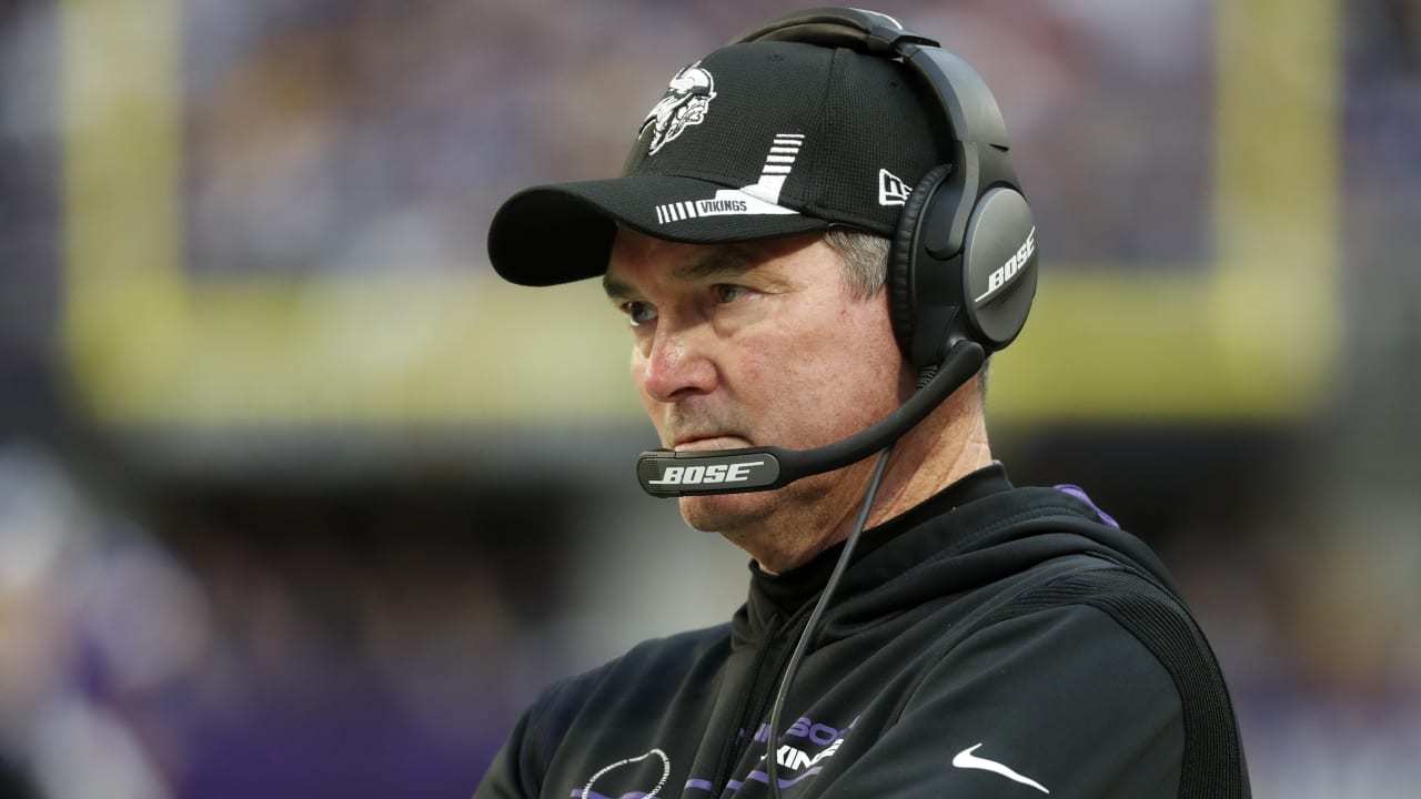 New Minnesota Vikings head coach Mike Zimmer arrives for an NFL