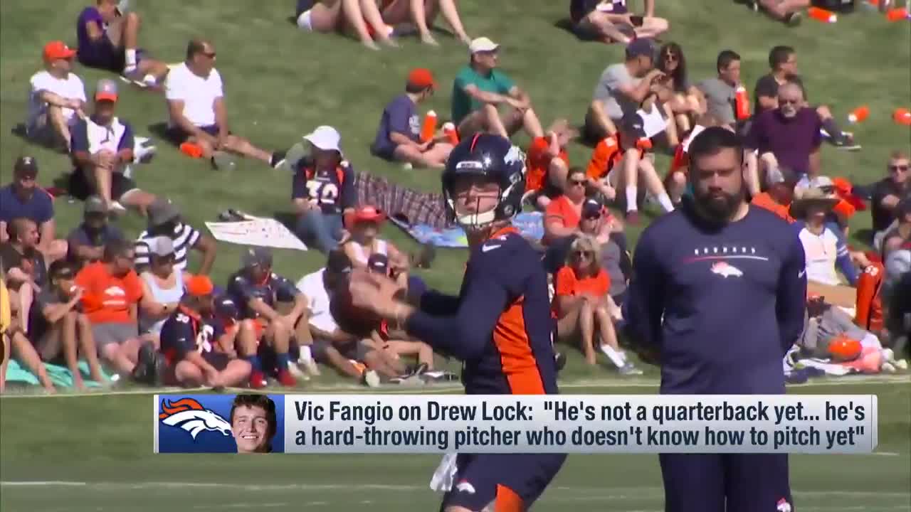 Vic Fangio on QB Drew Lock: 'He's a hard-throwing pitcher that doesn't know  how to pitch'