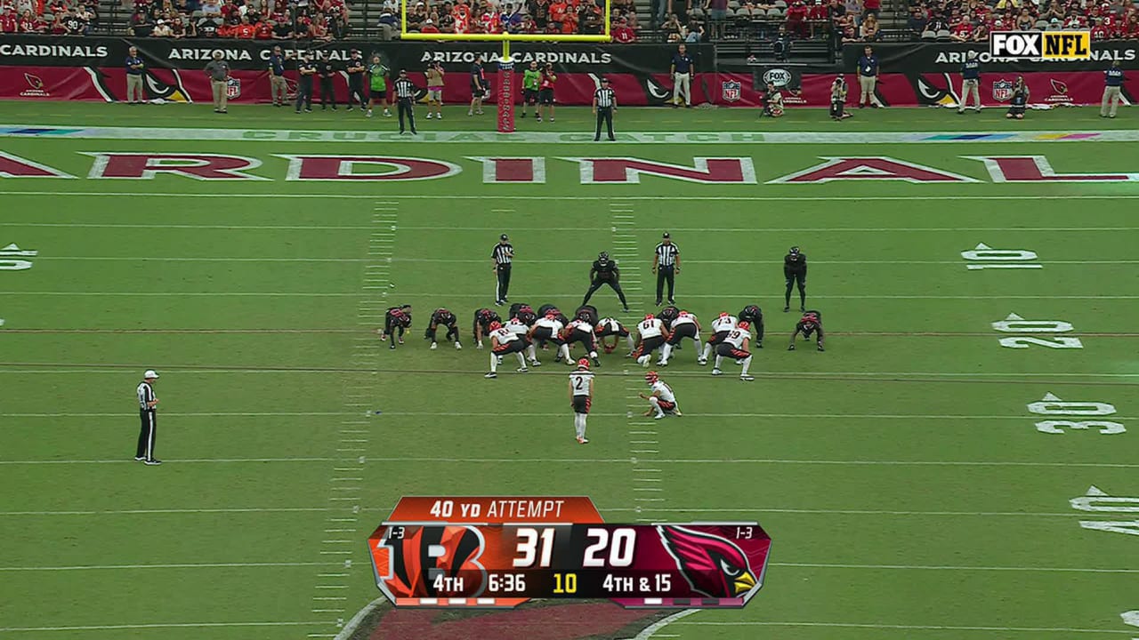 Arizona Cardinals edge Cincinnati Bengals on last-second field goal