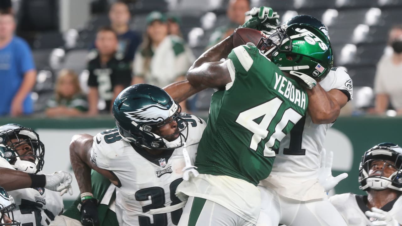 Hail Morgan! Jets rally to tie Eagles 31-31 as time expires