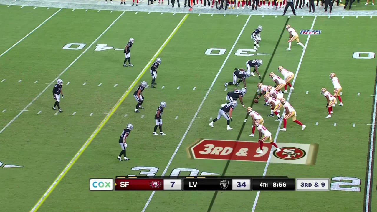 San Francisco 49ers quarterback Brandon Allen slips a 22-yard sideline ...