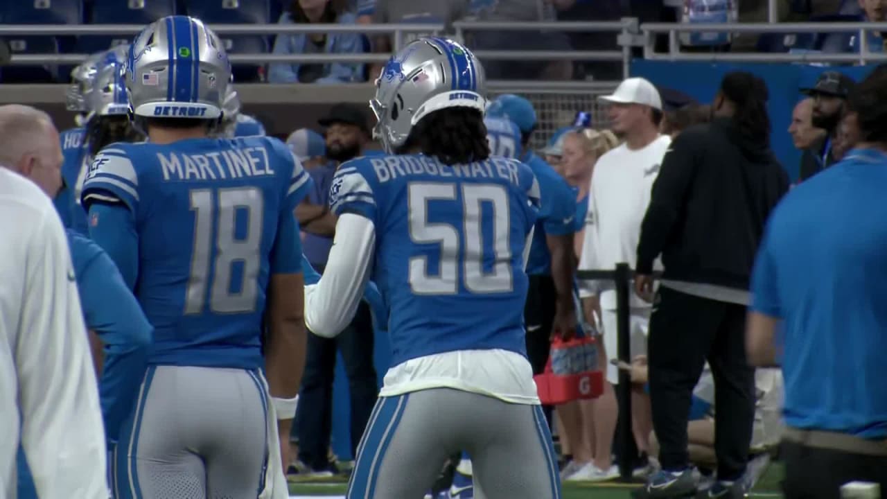 First Look: Detroit Lions quarterback Teddy Bridgewater wearing No. 50  jersey for Lions