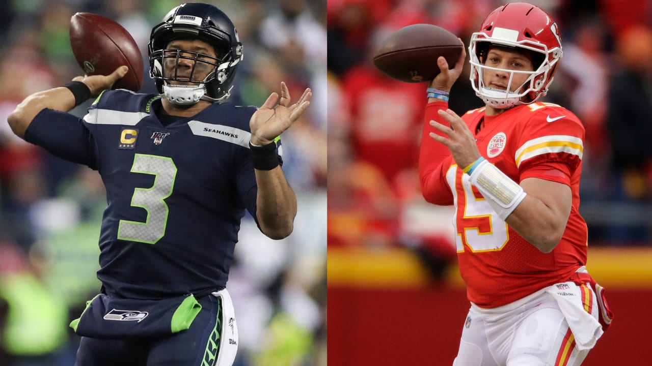 Seattle Seahawks QB Russell Wilson vs. Kansas City Chiefs QB Patrick