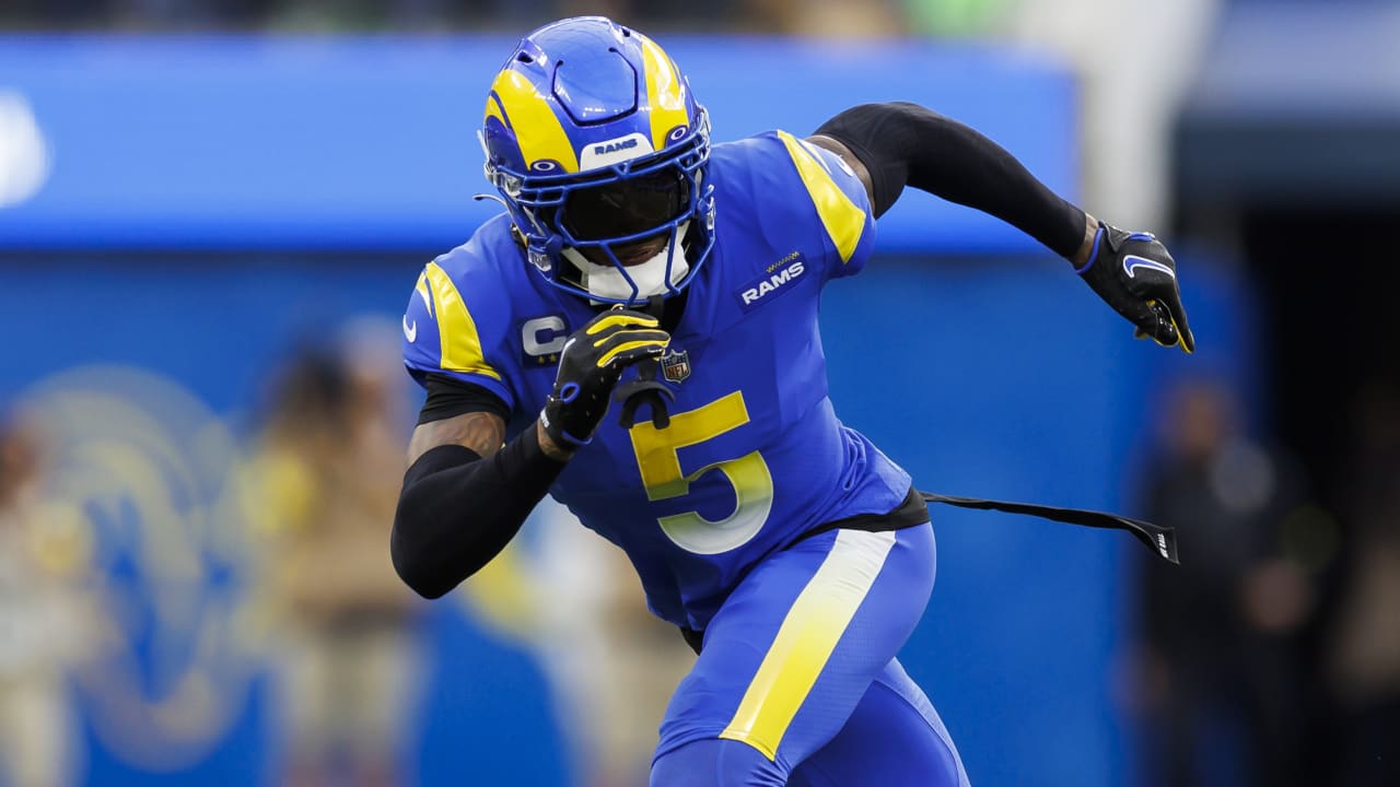 Los Angeles Rams cornerback Jalen Ramsey (5) during an NFL