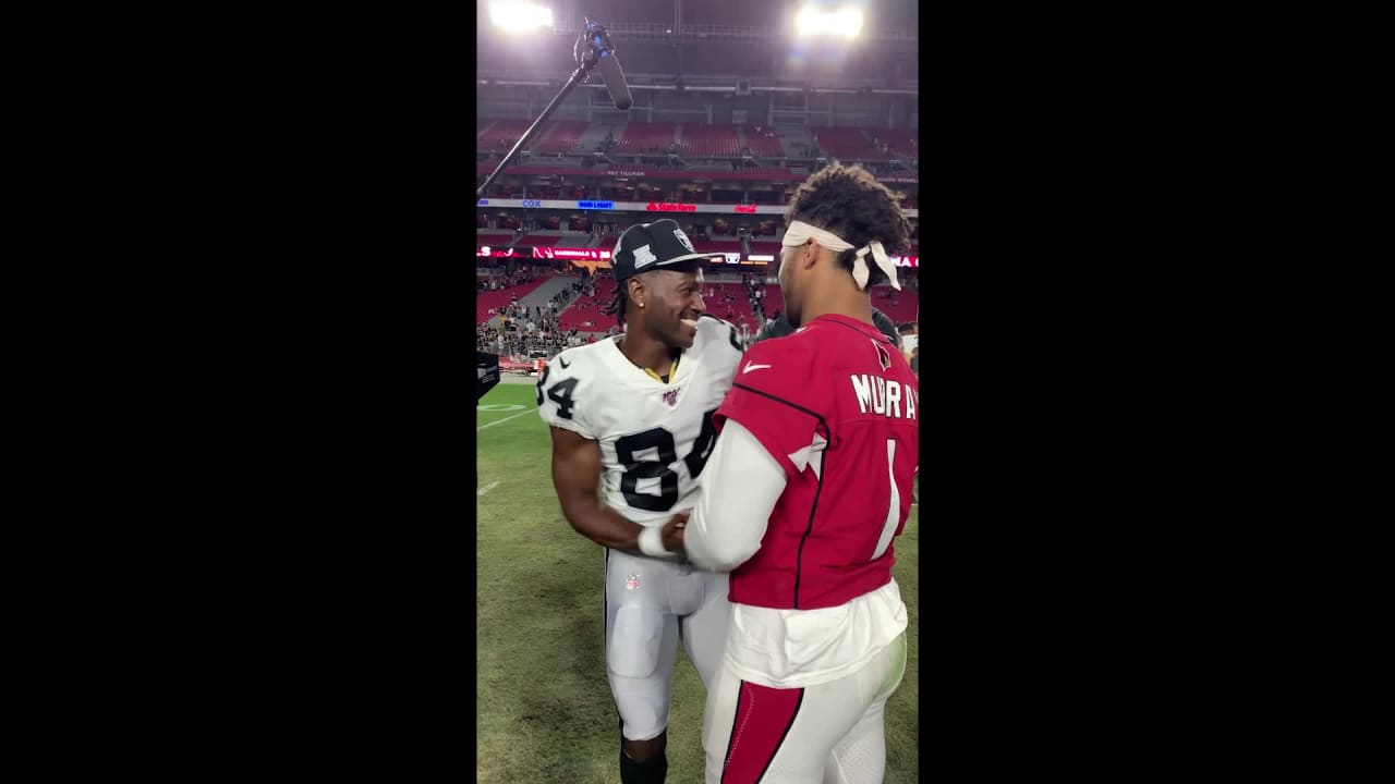 Oakland Raiders wide receiver Antonio Brown praises Arizona Cardinals  rookie quarterback Kyler Murray after preseason matchup: 