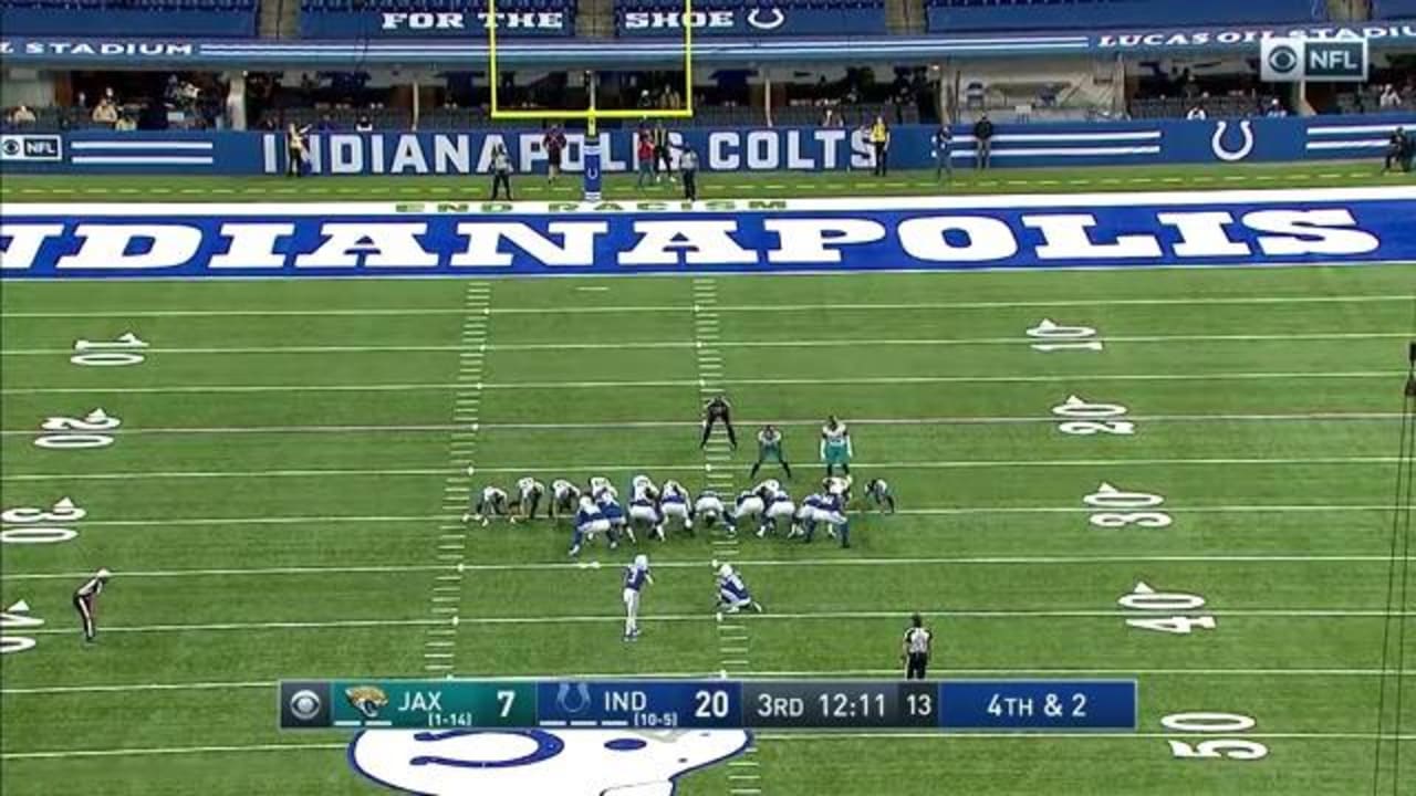 Indianapolis Colts kicker Rodrigo Blankenship's 49yard field goal